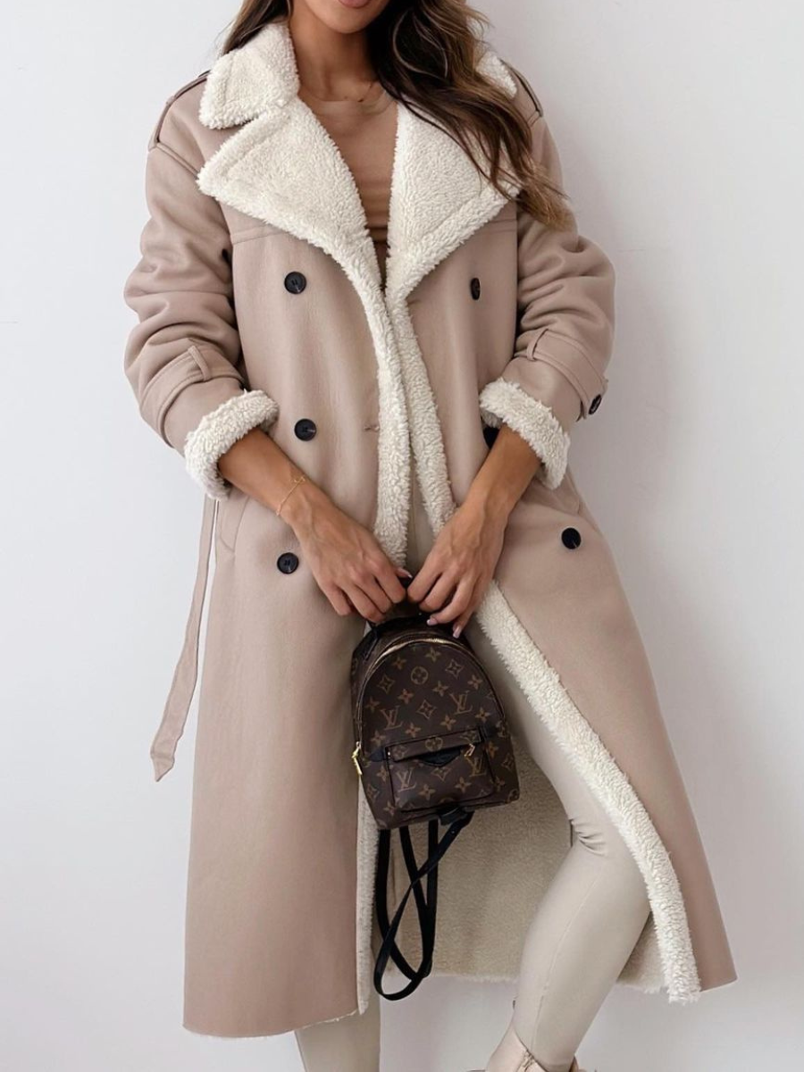 Cielo® | Manteau long élégant avec col duveteux