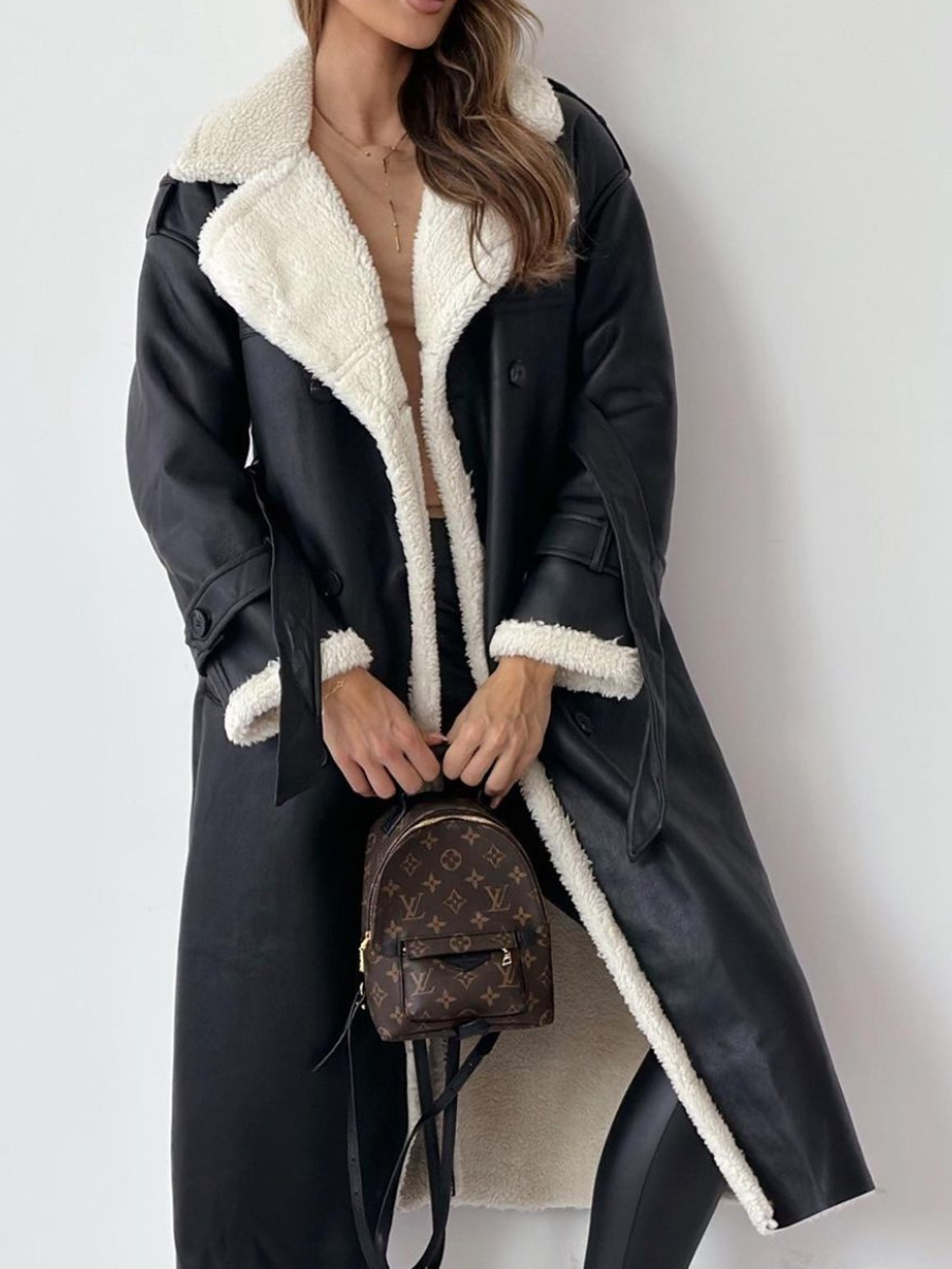 Cielo® | Manteau long élégant avec col duveteux