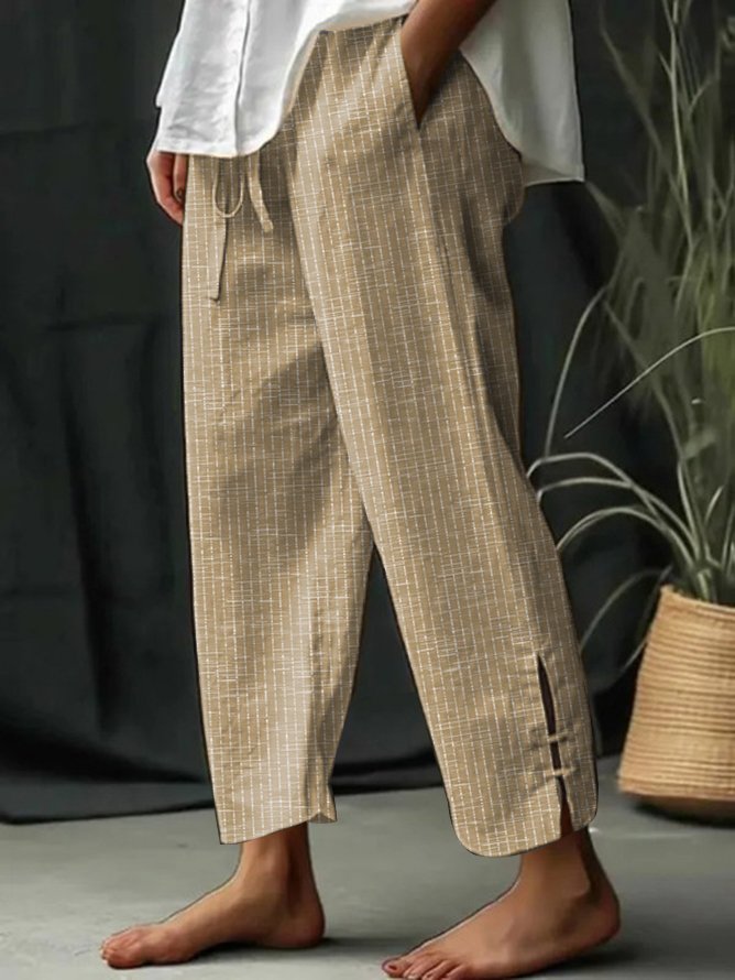 Jean® | Pantalon rayé classique avec poches et cordon de serrage