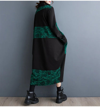 Layla® | Robe Stylisée Surdimensionnée avec Détails Floraux