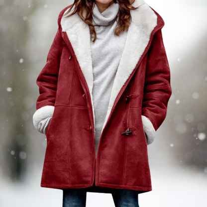 Maxine® | Manteau premium avec capuche demi-longue