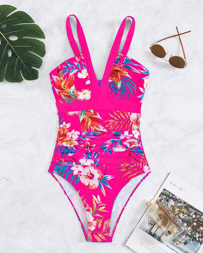 Hana® | Maillot de bain une pièce à la mode avec imprimé floral