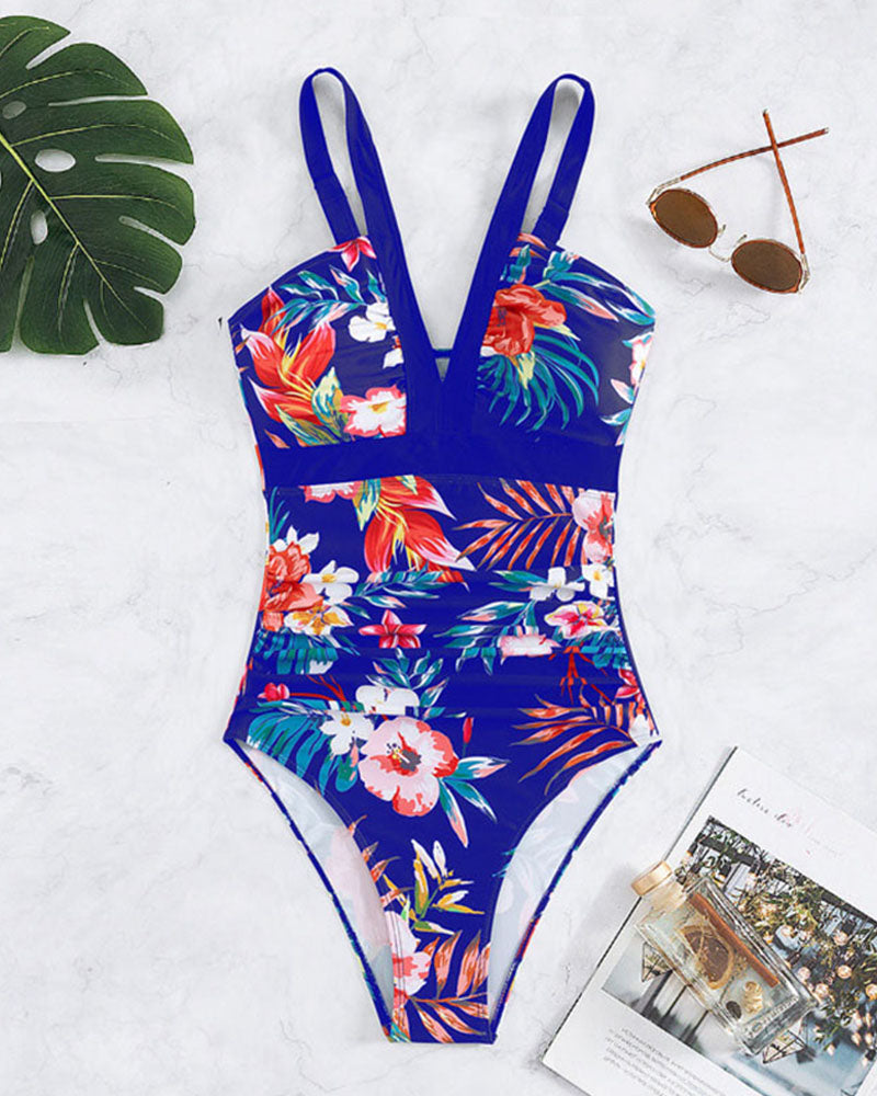 Hana® | Maillot de bain une pièce à la mode avec imprimé floral