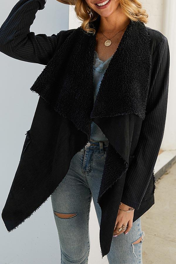 Plush Irregular Coat