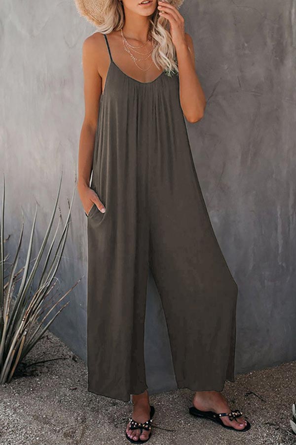 Rodress-casual-sling-solid-color-pocket-jumpsuit