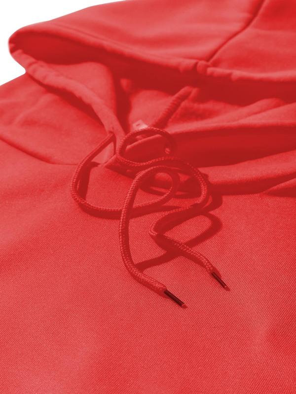 Kangaroo Pocket Thermal Lined Drawstring Hoodie - LuckyFash™