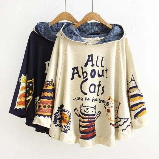 Cats One-Size-Fits-All Warm Winter Pullover - The Hoodie Store