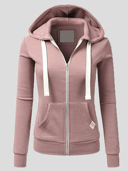 Women's Coats Sports Cardigan Zip Pocket Hooded Jacket - Coats & Jackets - INS | Online Fashion Free Shipping Clothing, Dresses, Tops, Shoes - 20-30 - 24/08/2021 - COA2108251120